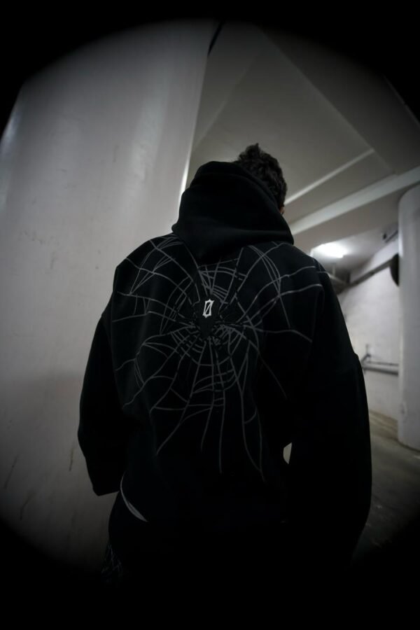 Spider Cropped Hoodie - Image 7